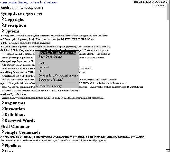 screendump of manual page